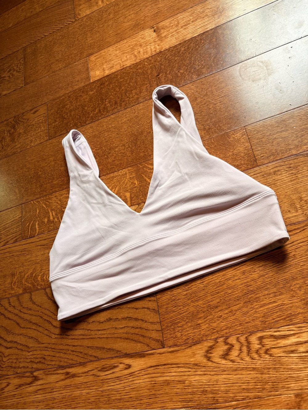 lululemon athletica Pale Pink Wireless V-Neck Sports Bra